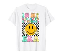 En mis 100 días de escuela, maestra de 100 días, retro y maravillosa Camiseta