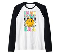 En mis 100 días de escuela, maestra de 100 días, retro y maravillosa Camiseta Manga Raglan
