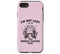 En Modo Ahorro de Energía Gato Perezoso Introvertido Carcasa para iPhone SE (2020) / 7 / 8