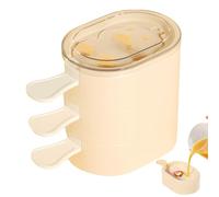En , moldes de crema | en el mango para pastas pequeñas, reutilizables caseros para postres caseros, zumos de chocolate, puré y compota de manzana divertidos