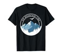 En Montaña Tiempo Senderismo Rutas Vintage Camping Naturaleza Bosque Camiseta