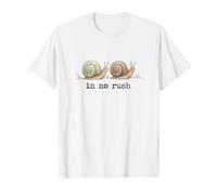 En No Rush Lindo Caracol Divertido Lento Vivir Caracoles Perezosos Camiseta