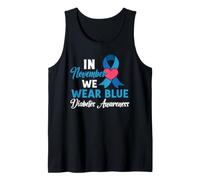 En noviembre llevamos Blue Diabetes Awareness T1D T2D Diabético Camiseta sin Mangas