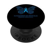 En Noviembre Usamos Blue Diabetes Concientización PopSockets PopGrip Adhesivo