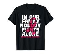 En nuestra familia nadie lucha solo, cáncer de mama Camiseta