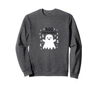 En Octubre llevamos Pink Ghost: Boo for Boobies Sudadera, Unisex para Adultos, Jaspeado Oscuro, L