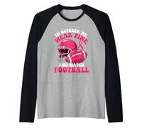 En Octubre Nos ponemos Rosa y vemos fútbol - Cáncer de Mama Camiseta Manga Raglan