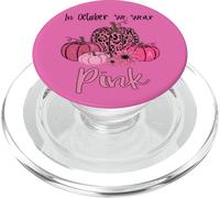 En Octubre usamos Conciencia sobre el cáncer de Mama de Calabaza Rosa PopSockets PopGrip para MagSafe