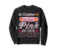 En octubre usamos conciencia sobre el cáncer de mama de hockey rosa Sudadera