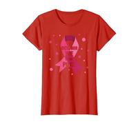En Octubre usamos Mujeres de concientización sobre el cáncer de Mama Rosa Camiseta, Mujer, Rojo, XL