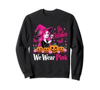 En Octubre vestimos de Rosa Bruja Cáncer Halloween Sudadera