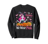 En Octubre vestimos de Rosa Bruja Cáncer Halloween Sudadera
