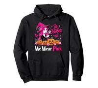 En Octubre vestimos de Rosa Bruja Cáncer Halloween Sudadera con Capucha