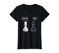 En Passant Qué Diversión Ajedrez Camiseta gráfica económica, Mujer, Negro, M