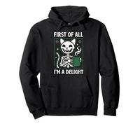 En Primer Lugar, I'm A Delight Cat Halloween Coffee Spooky Sudadera con Capucha