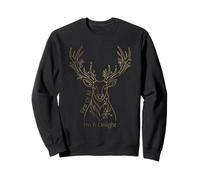 En Primer Lugar Im A Delight Deer Line Art Drawing Sudadera