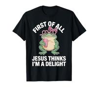 En Primer Lugar, Jesús Piensa Que Soy una Delicia Funny Frog Meme Camiseta