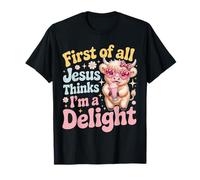 En Primer Lugar, Jesús Piensa Que Soy una Vaca de Las Tierras Altas de Las delicias Camiseta