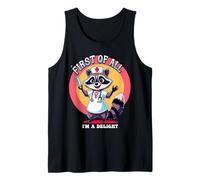 En primer lugar, soy un deleite mapache enfermera escuadrón de enfermería feral Camiseta sin Mangas