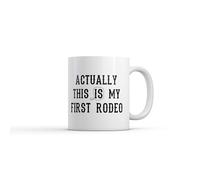 En Realidad Este Es Mi Primer Rodeo Taza De Café Elegante Taza Con Asa Mug Para Bebidas Frías Y Calientes Espresso Cacao 330Ml