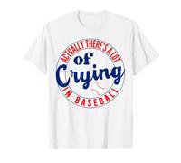 En realidad, hay mucho llanto en los deportes divertidos del béisbol Camiseta