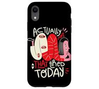 En realidad no está tan cansado hoy - Arte de positividad extraña Carcasa para iPhone XR