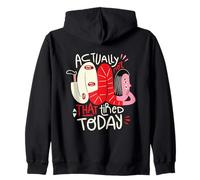 En realidad no está tan cansado hoy - Arte de positividad extraña Sudadera con Capucha