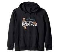 En Realidad no Hago mañanas Divertido Lindo Perezoso Sudadera con Capucha