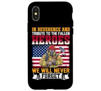 En reverencia y Homenaje a los héroes caídos Nunca lo Haremos Carcasa para iPhone X/XS
