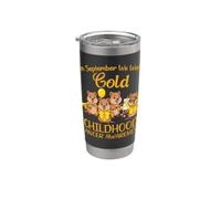 En septiembre usamos Gold Childhood Cancer Concientización Quokka Vaso térmico de acero inoxidable de doble pared