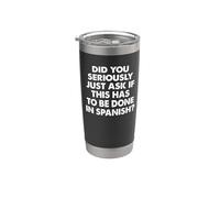 ¿En serio acabas de preguntar si esto tiene que hacerse en español? Vaso térmico de acero inoxidable de doble pared
