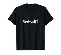 ¿En Serio? Lema sarcástico Minimalista Tipografía Arte Camiseta gráfica económica