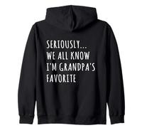 En Serio, Todos Sabemos Que Soy la Familia Divertida Favorita del Abuelo Sudadera con Capucha