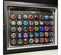 En Stock, juego de caballero hueco, talismán protector magnético periférico, decoraciones coleccionables, adornos, talismán, regalo personalizado 35 piezas de ladrillo acrílico