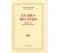 En tous mes états: Entretiens avec François Duret-Robert
