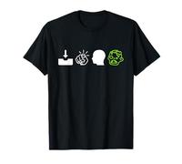 En tu Cabeza Zombie Rebus Divertido Rompecabezas de Halloween Camiseta