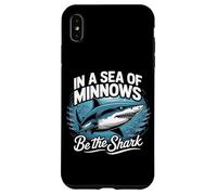 En un mar de pececillos, sé el tiburón Emprendedor Vida Fan Carcasa para iPhone XS MAX