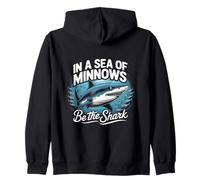 En un mar de pececillos, sé el tiburón Emprendedor Vida Fan Sudadera con Capucha