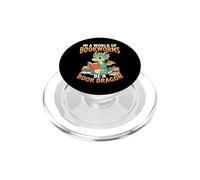 En un Mundo Bookworms Be Book Dragon Funny PopSockets PopGrip para MagSafe
