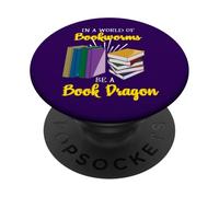 En un Mundo de Ratones de Biblioteca Sé un dragón de Libros Divertido Amante de los Libros PopSockets PopGrip Adhesivo