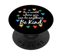 En un Mundo Donde Puedes ser Cualquier Cosa, sé Amable Autismo PopSockets PopGrip Adhesivo