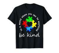 En un Mundo Donde Puedes ser Cualquier Cosa Sé Amable Autismo Puzzle Camiseta