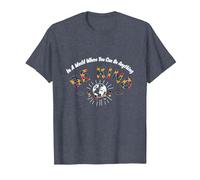 En un Mundo Donde Puedes ser Cualquier Cosa, sé Amable Camiseta, Hombre, Azul Jaspeado, S
