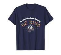 En un Mundo Donde Puedes ser Cualquier Cosa, sé Amable Camiseta, Hombre, Azul Marino, L