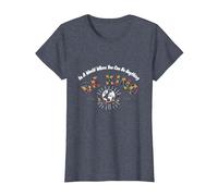 En un Mundo Donde Puedes ser Cualquier Cosa, sé Amable Camiseta, Mujer, Azul Jaspeado, S