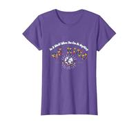 En un Mundo Donde Puedes ser Cualquier Cosa, sé Amable Camiseta, Mujer, Morado Jaspeado, XXL