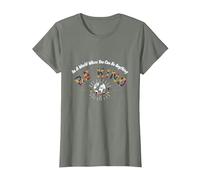 En un Mundo Donde Puedes ser Cualquier Cosa, sé Amable Camiseta, Mujer, Verde Militar Jaspeado, 3XL