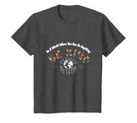 En un Mundo Donde Puedes ser Cualquier Cosa, sé Amable Camiseta, Niños, Jaspeado Oscuro, 8 años