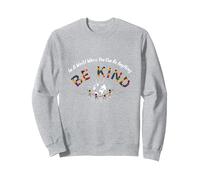 En un Mundo Donde Puedes ser Cualquier Cosa, sé Amable Sudadera, Unisex para Adultos, Gris Jaspeado, L