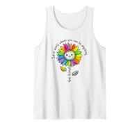 En un Mundo Donde Seas Cualquier Cosa, sé Amable, Garabato de Girasol Camiseta sin Mangas